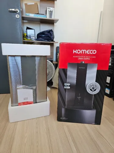 Aquecedor de Água Gás Komeco 16 Litros Digital Inox GLP G2 Bivolt