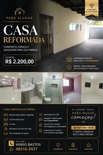 Excelente Casa 2 Suítes Águas Lindas