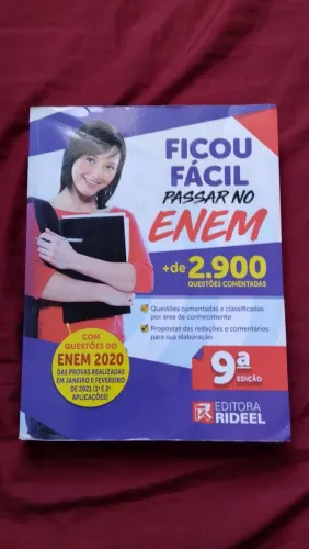 Livro Ficou Fácil Passar no ENEM - 9ª Edição (Rideel)