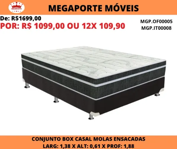 Conjunto Box Molas Bonnel Venezia Casal