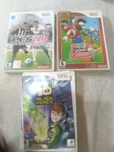 Lote 3 jogos Nintendo Wii
