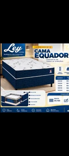 CAMA BOX CASAL MOLAS ENSACADAS