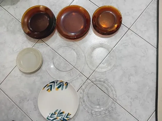 DURALEX ÂMBAR VINTAGE - 17 PEÇAS + LOTE COMPLETO! OPORTUNIDADE PARA COLECIONADOR!