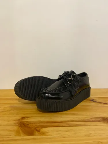 Sapato Plataforma Salto Creeper Preto [Na Caixa]