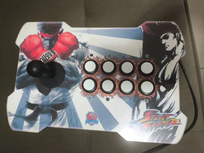 Controle Arcade Joystick PS4 Estilo Street Fighter - Experiência Profissional de Luta! ?
