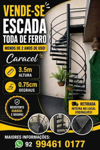 Escada de ferro em caracol
