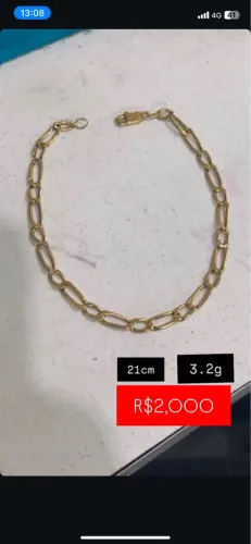 Pulseira de ouro 18 k