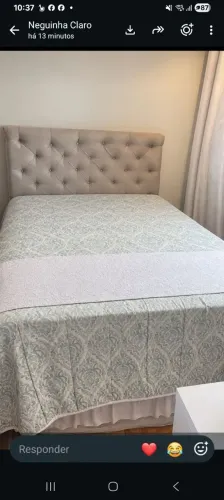 Cama de casal com base solta +cabeceira