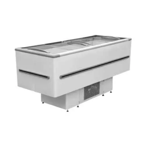 Ilha congelante, freezer horizontal e armário de crescimento de pão