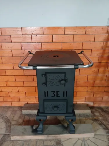 Fogão a lenha ferro fundido uma boca