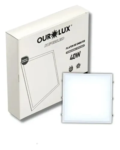 Plafon Led de embutir quadrado 40w multitesao 6500k