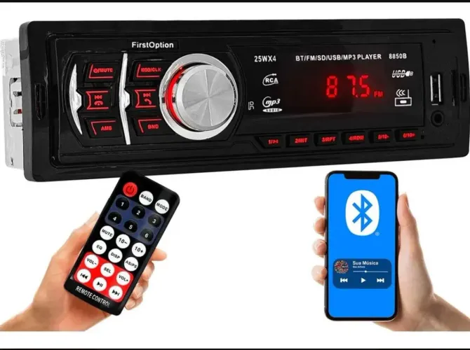 Aparelho de som automotivo novo
