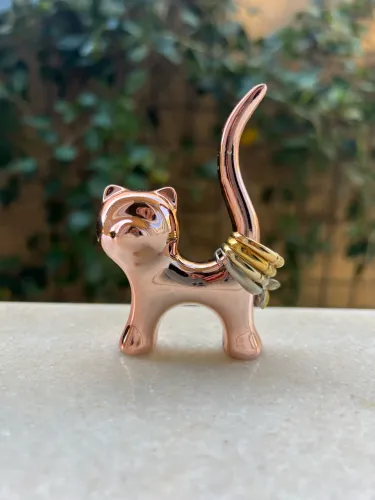 Porta anel gatinho