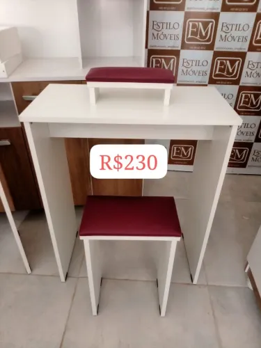 Mesa de manicure, apoio de mão, apoio de pé 