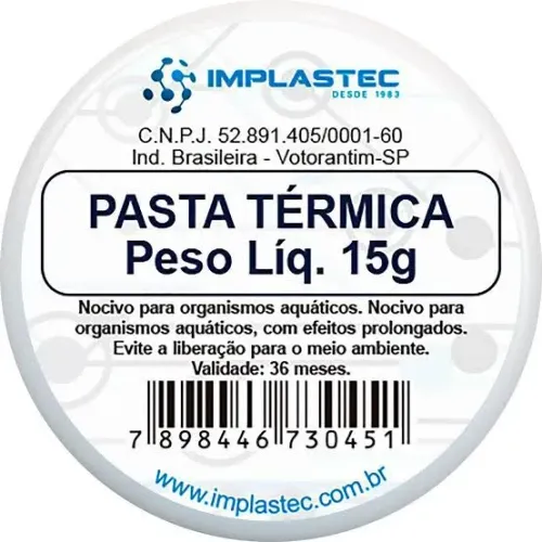 Pasta Térmica Branca 15g Implastec