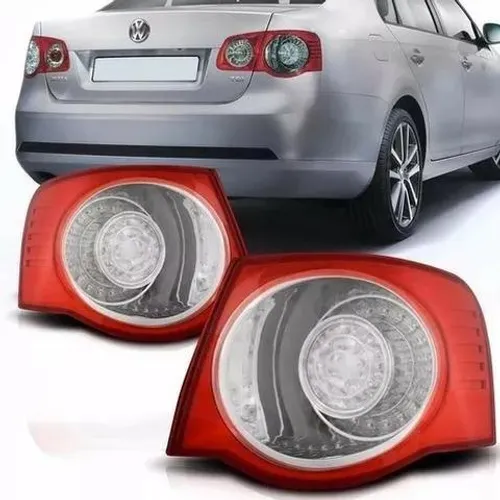 Par Lanterna Traseira Canto Jetta 2008 2009 2010 Com Led