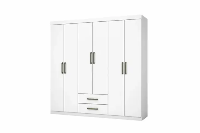 Guarda Roupa ARIES 6 PORTAS C/KIT PÉS r3