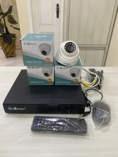 Kit Vigilância Dvr16 Canais Better + HD 500gb+4 Câmeras ( NOVO )