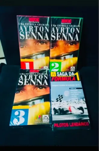 Fitas VHS Uma Estrela Chamada  Ayrton Senna / A saga Da Fórmula 1 Pilotos Lendários
