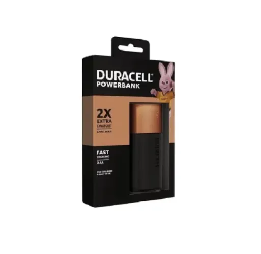 CARREGADOR PORTATIL POWER BANK 6700 MAH DURACELL PB-2