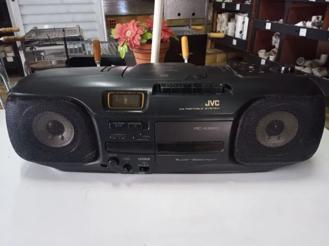 Rádio boombox JVC 