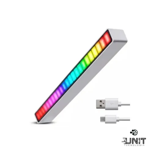 Barra de Led Rítmica Tomate msy-9999 USB c/ 18 Modos de Cores rgb