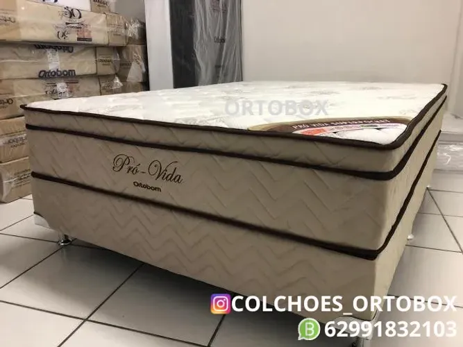 Colchão Casal Pró-vida da Ortobom com 5 anos de garantia