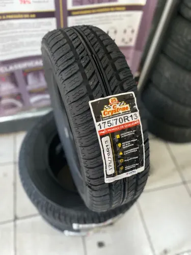 2 PNEUS 175/70/R13 REMOLD CRYSTONE VIPAL (instalação gratuita)