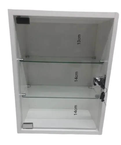 Vitrine MDF 20 x 31 x 44cm - para parede ou balcão