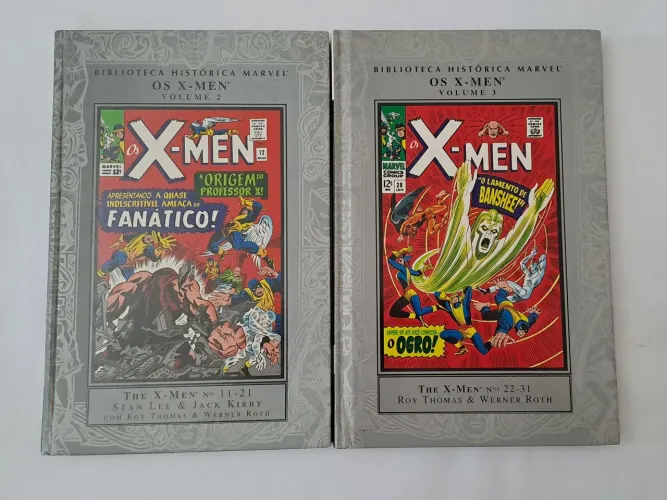 * MT Biblioteca Histórica Marvel Os X-Men Vol. 2 e 3 + de 460 págs.