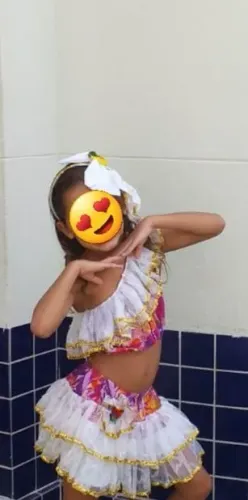 Fantasia de Baianinha Tam 4 a 6 anos
