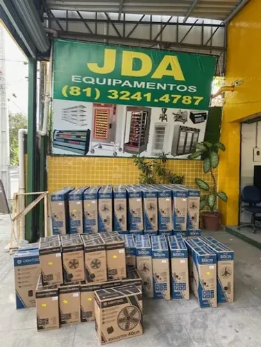 Ventilador de parede 200watts potência - 60cm tamanho - 1 ano garantia 