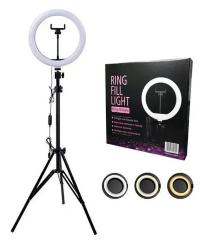 Ringlinght 10 Polegadas 26cm Led Luz Flash Com Tripe 210m
