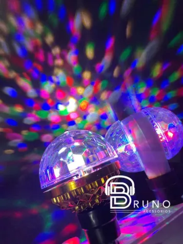 Bola Mágica de Led para Festa, RGB, Iluminação