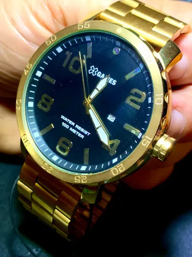 Relógio XGAMES Dourado Novo