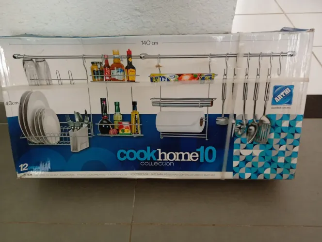 Kit Cozinha Suspensa Cook Home 12 peças com escorregador.