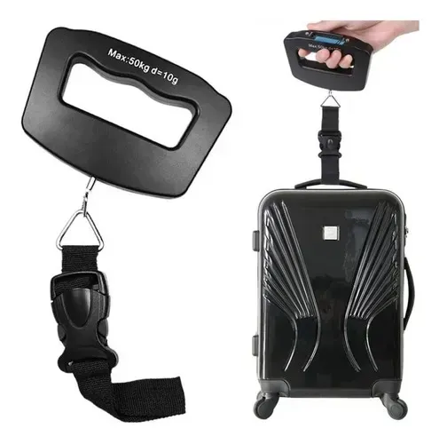 Balança Bagagem Digital 50kg Mala Viagem Sacola Bolsa Alça