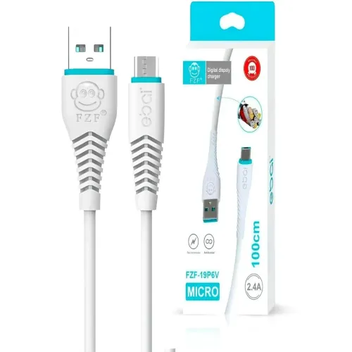 Cabo Micro USB V8 FZF 2.4A 1 Metro