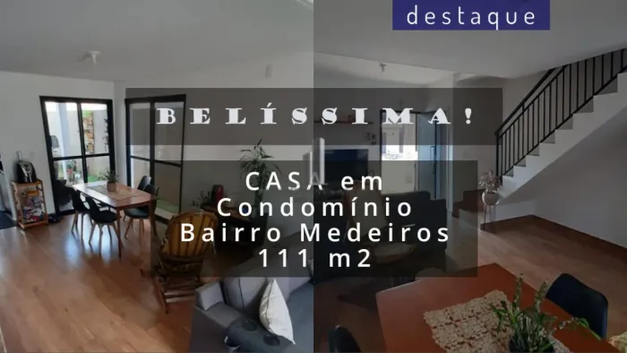 CASA PARA COMPRAR NO CONDOMÍNIO KAZA ALAMEDAS MEDEIROS JUNDIAI