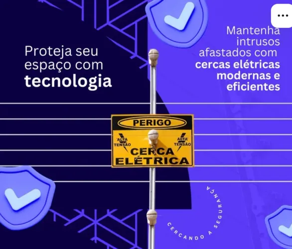 Câmera e cerca elétrica 