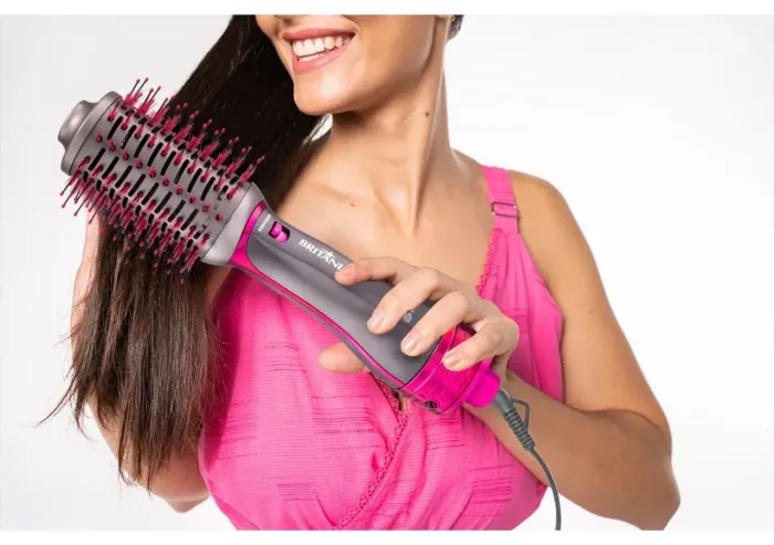 NOVA Escova Secadora Britânia Bes26sr 4 Em 1 1300w Cor Prata e Rosa