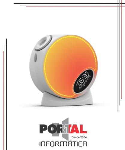 PROJETOR ESTRELAS E GALAXYAS E NEBULOSAS CAIXA DE SOM RELOGIO 12 MODS MXKA02