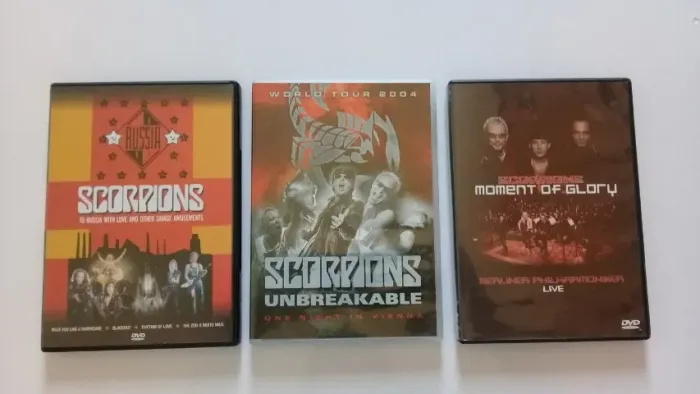 3 Dvds Scorpions - Originais