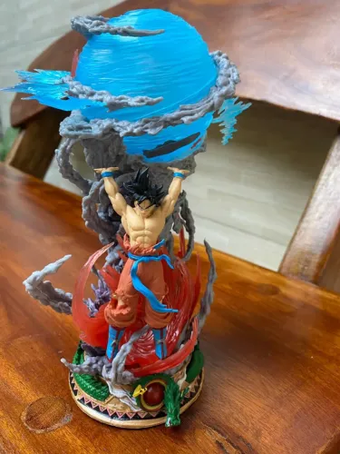 Action Figure Dragon Ball - Goku Genki Dama Com Led