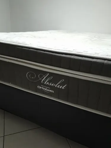 Colchão Ortobom Absolut + cama 1,100