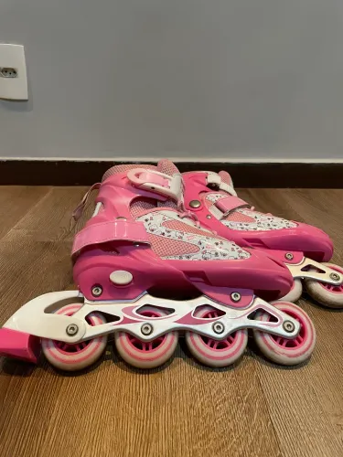 patins feminino 4 rodas hello kitty 