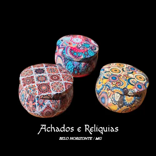 Lindas Latas Decorativas Estampadas