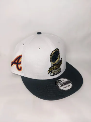 Boné Atlanta Braves branco - New era - Champions - World Séries - Snapback - 9fifty