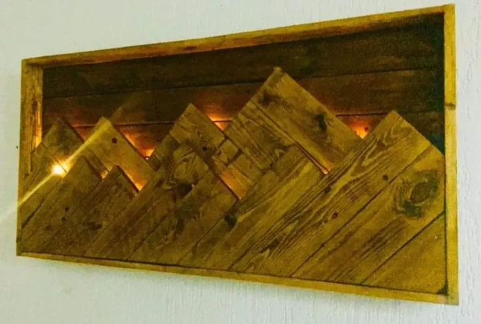 Quadro feito de palete