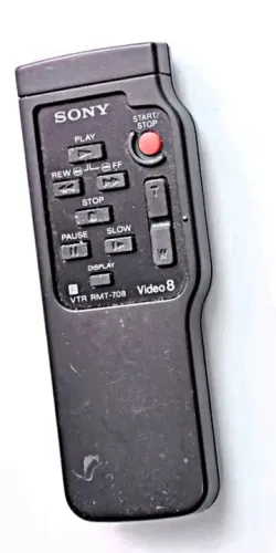 Controle Remoto para Filmadoras Sony Hi8 RMT-708 VTR Vídeo 8 Original